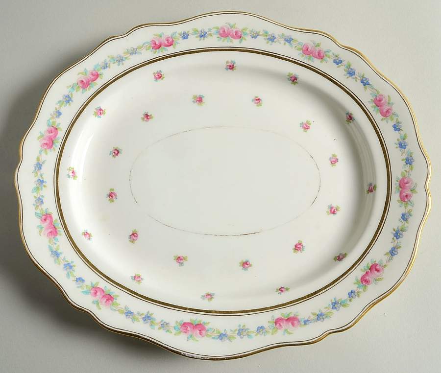 K3616 12" Oval Serving Platter by Royal Cauldon-1