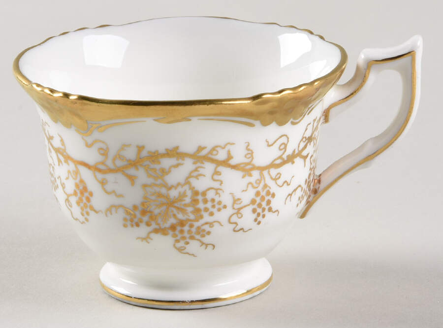 King's Plate White Footed Demitasse Cup by Royal Cauldon-1