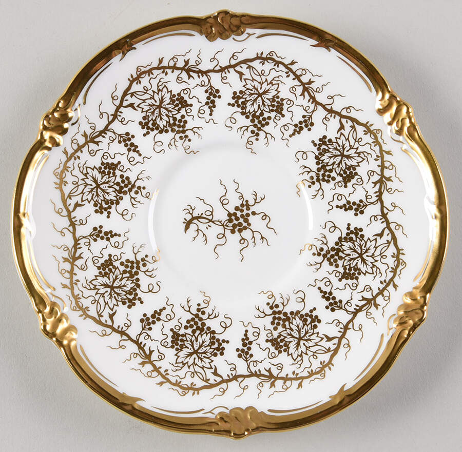 King's Plate White Saucer for Cream Soup Bowl by Royal Cauldon-1