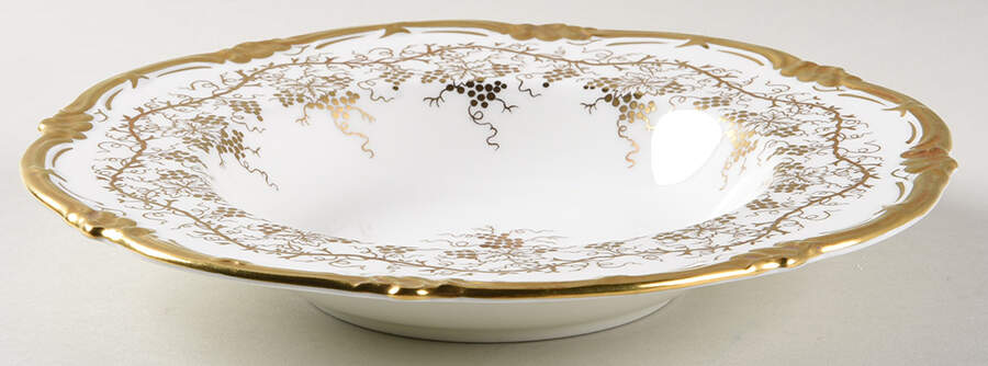 King's Plate White Rim Soup Bowl by Royal Cauldon-1