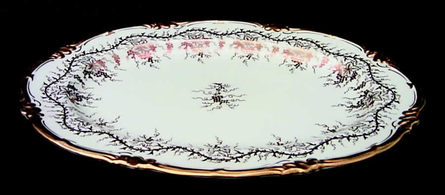 King's Plate White 12" Oval Serving Platter by Royal Cauldon-1