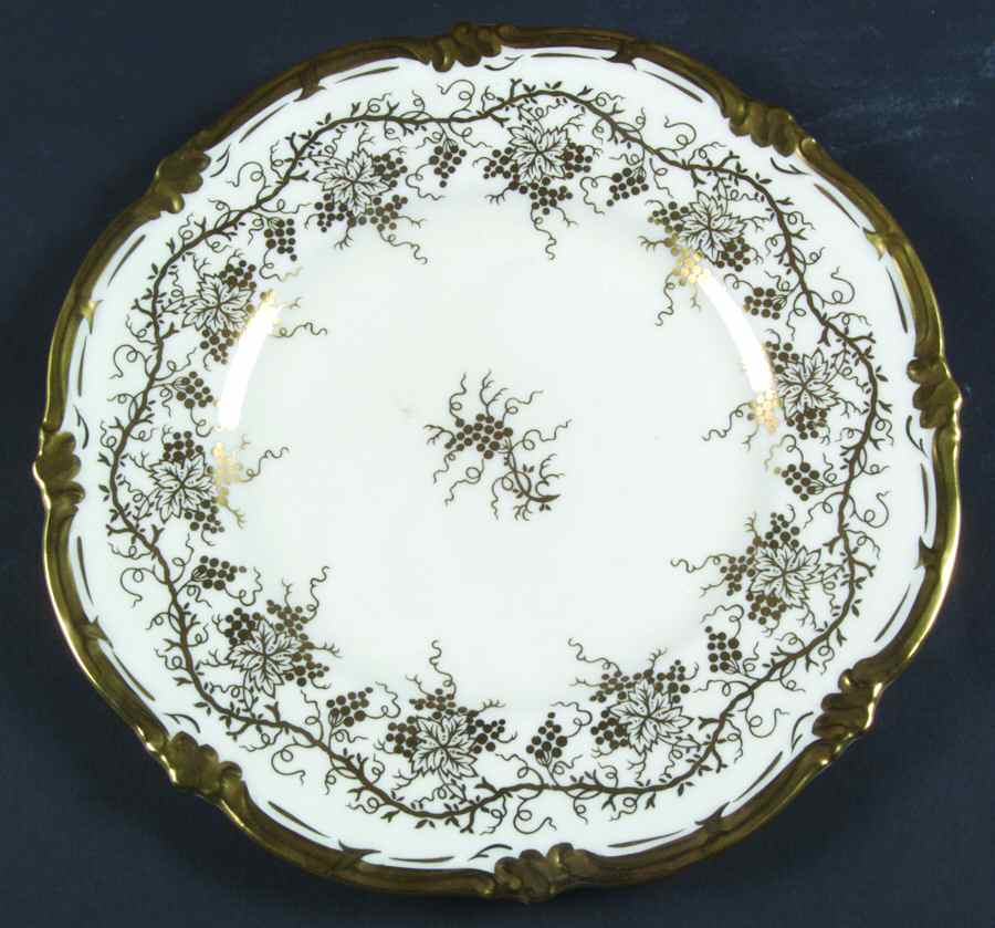 King's Plate White Luncheon Plate by Royal Cauldon-1