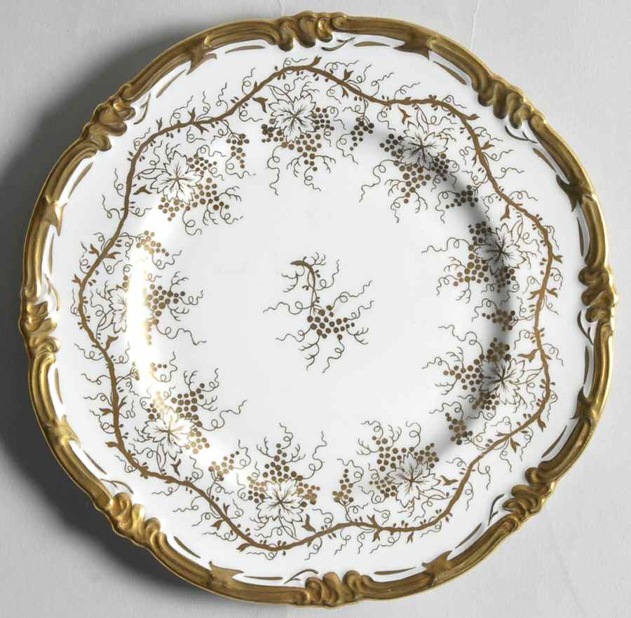 King's Plate White Dessert/Pie Plate by Royal Cauldon-1