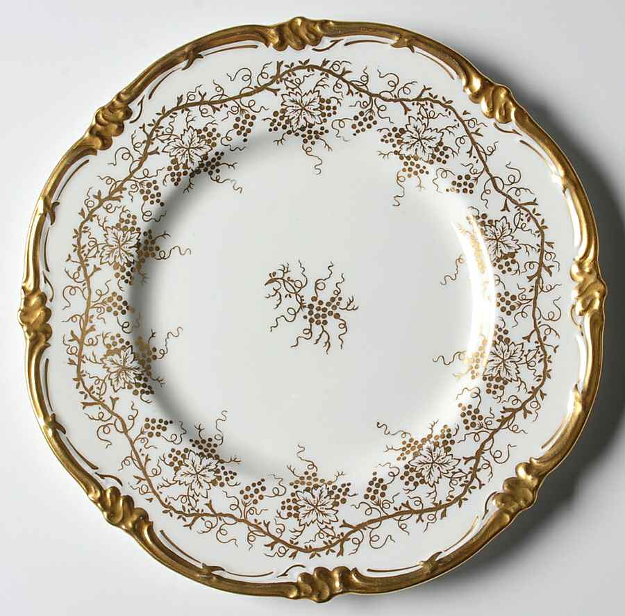 King's Plate White Salad Plate by Royal Cauldon-1