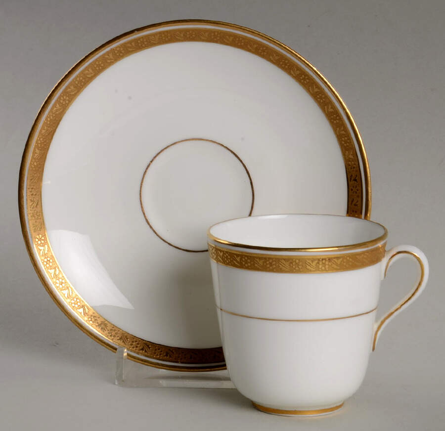 L2824 Flat Demitasse Cup & Saucer Set by Royal Cauldon-1