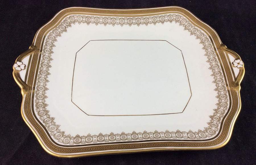 L4000 Square Handled Cake Plate by Royal Cauldon-1