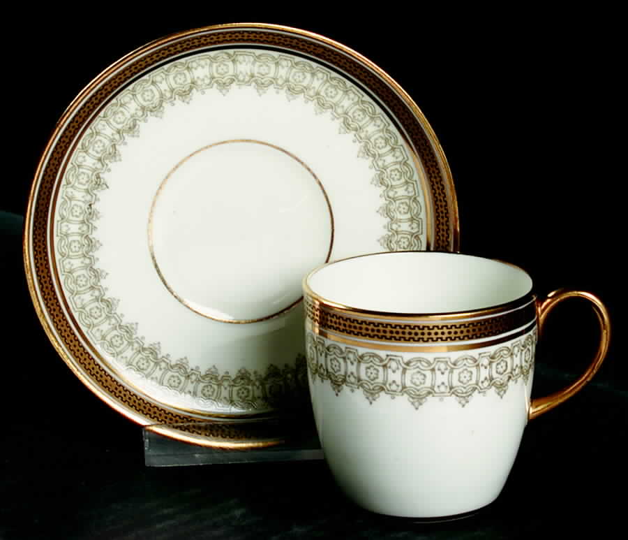 L4000 Flat Demitasse Cup & Saucer Set by Royal Cauldon-1
