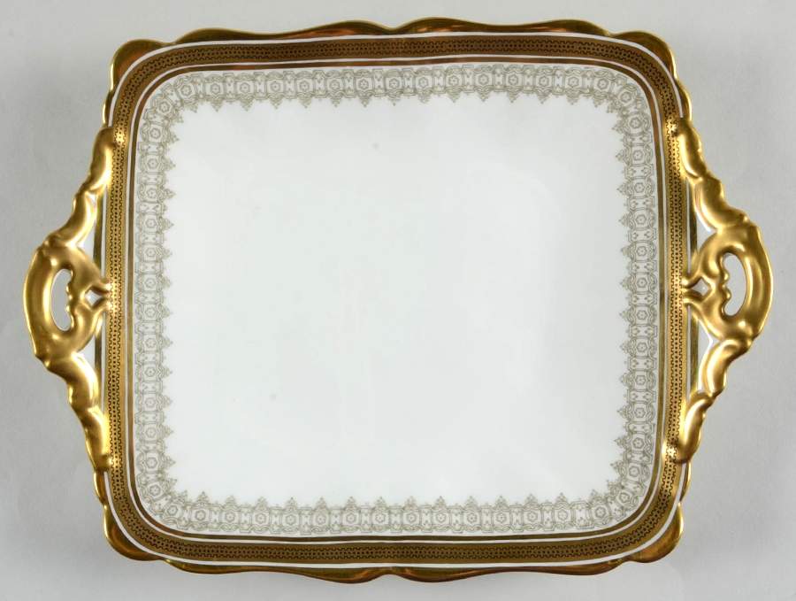 L4000 Square Handled Cake Plate by Royal Cauldon-1
