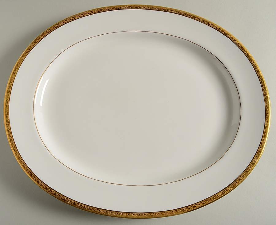 L4142 16" Oval Serving Platter by Royal Cauldon-1
