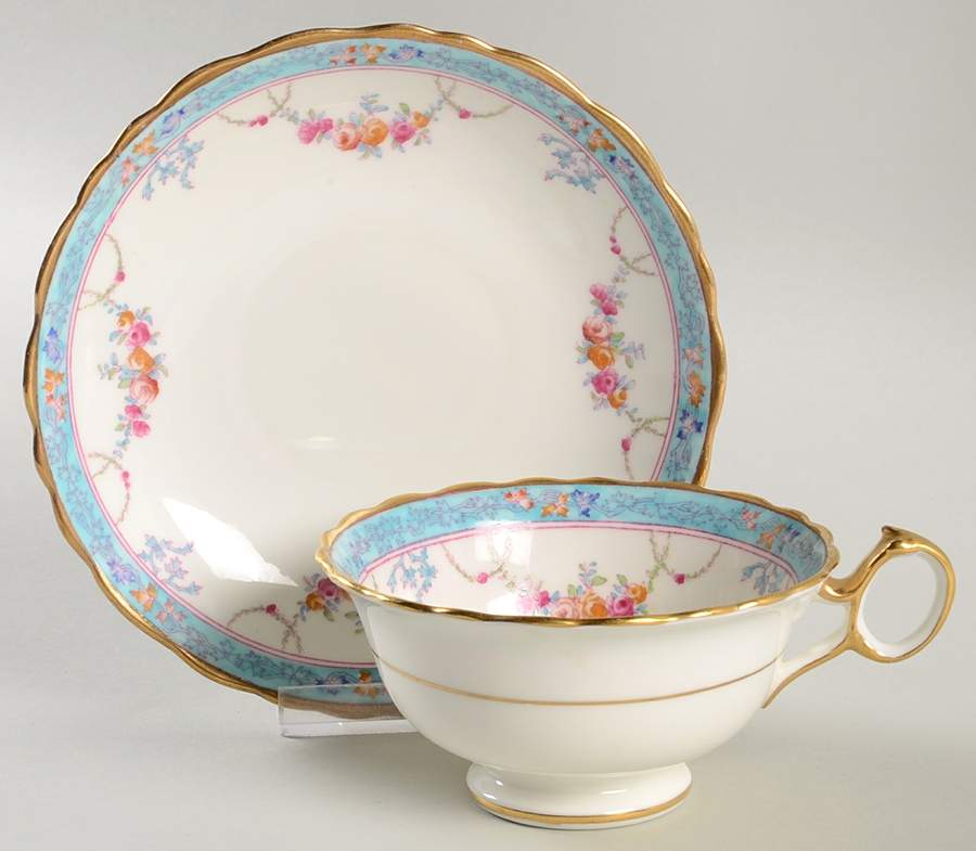 L9170 Footed Cup & Saucer Set by Royal Cauldon-1
