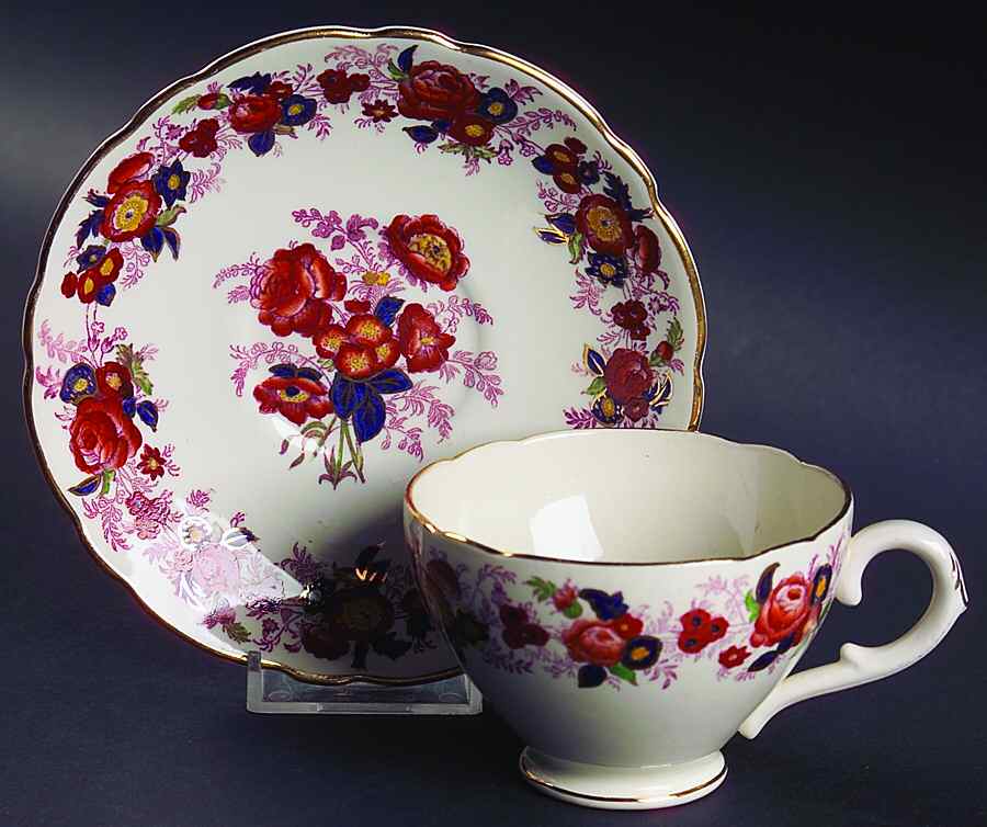 Majestic Footed Cup & Saucer Set by Royal Cauldon-1