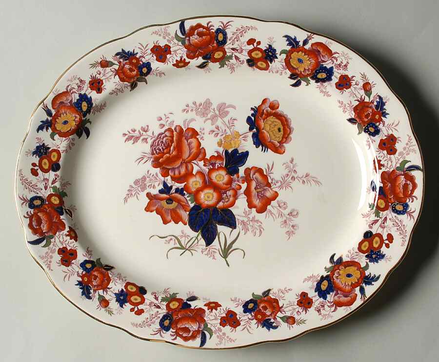 Majestic 15" Oval Serving Platter by Royal Cauldon-1