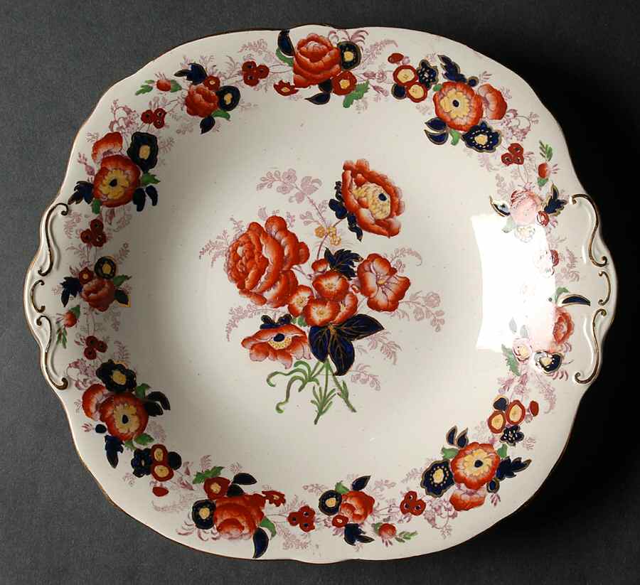 Majestic Square Handled Cake Plate by Royal Cauldon-1