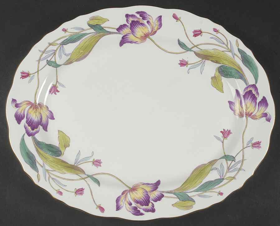 Malvern 15" Oval Serving Platter by Royal Cauldon-1