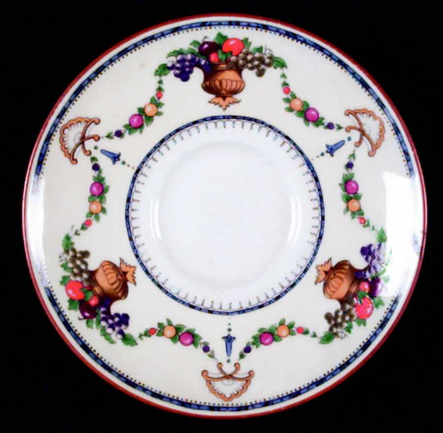 Malvern (Cream Rim, Urns) Saucer by Royal Cauldon-1
