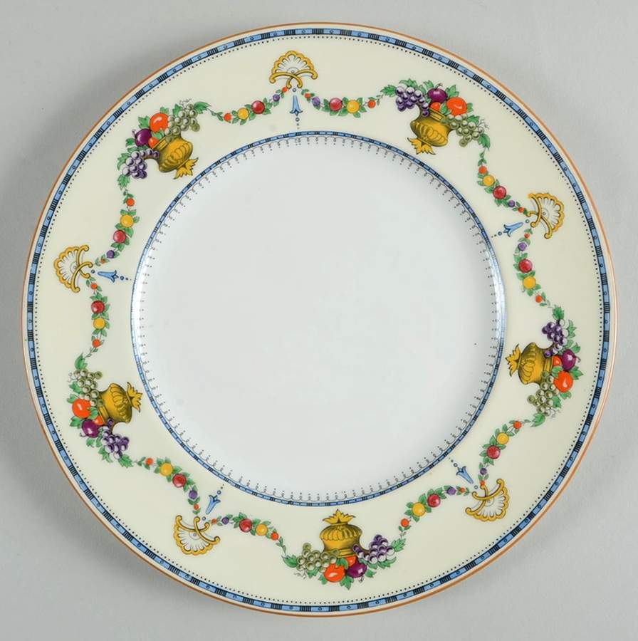 Malvern (Cream Rim, Urns) Luncheon Plate by Royal Cauldon-1