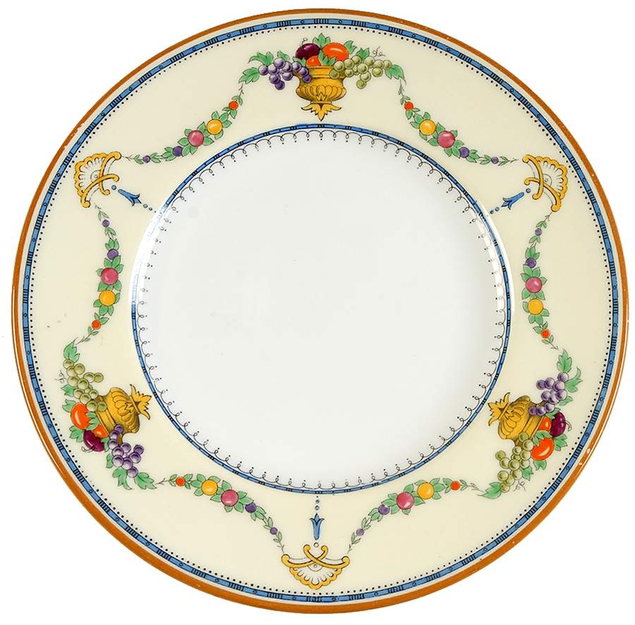 Malvern (Cream Rim, Urns) Bread & Butter Plate by Royal Cauldon-1