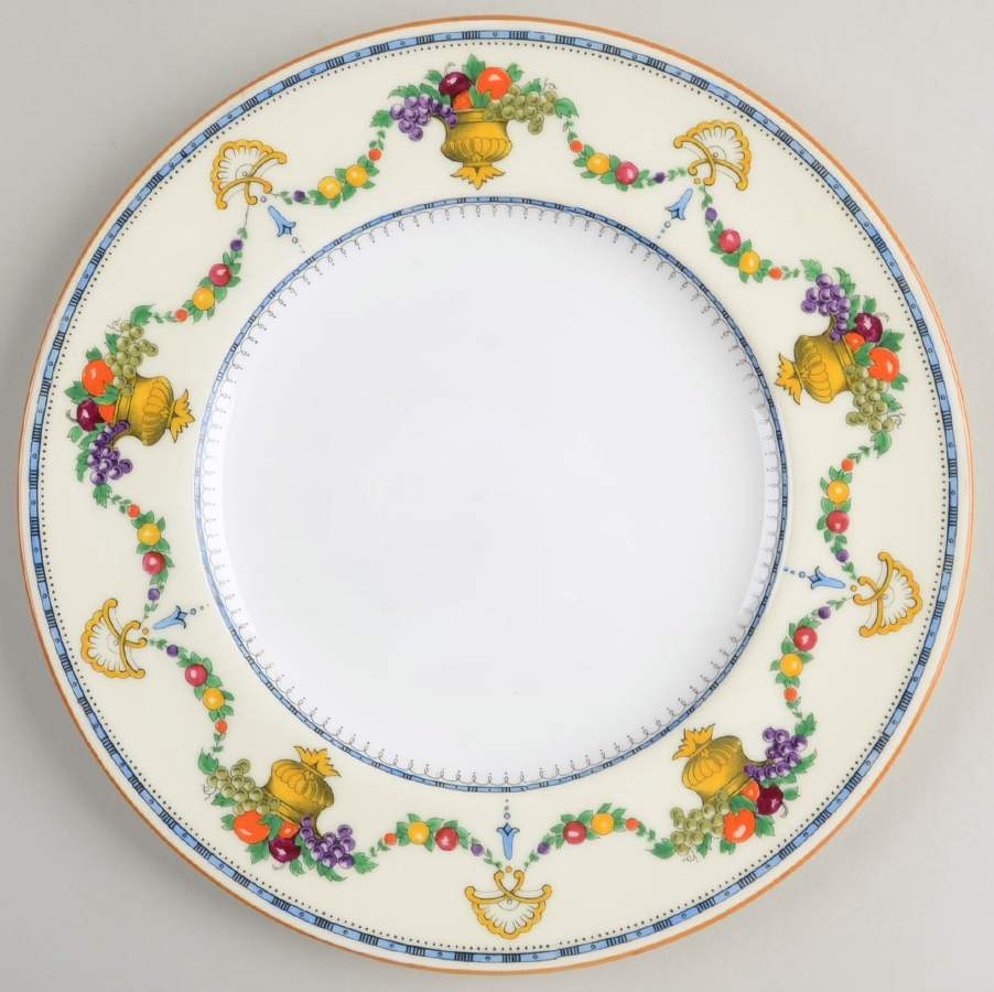 Malvern (Cream Rim, Urns) Salad Plate by Royal Cauldon-1