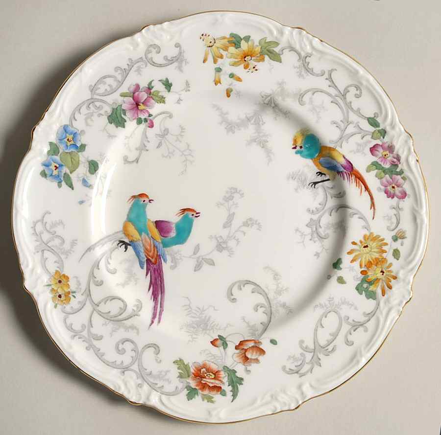 Marlborough Multicolor Salad Plate by Royal Cauldon-1