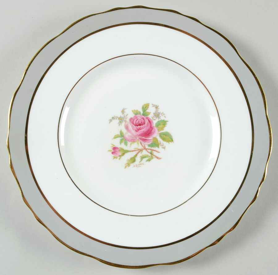 Miniver Rose Salad Plate by Royal Cauldon-1