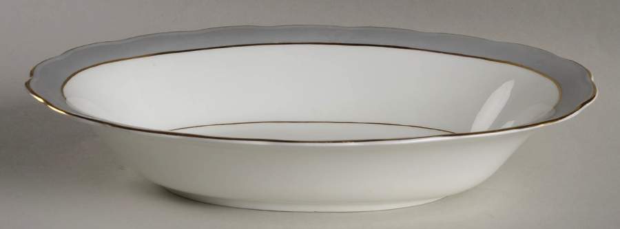 Miniver Rose 10" Oval Vegetable Bowl by Royal Cauldon-1