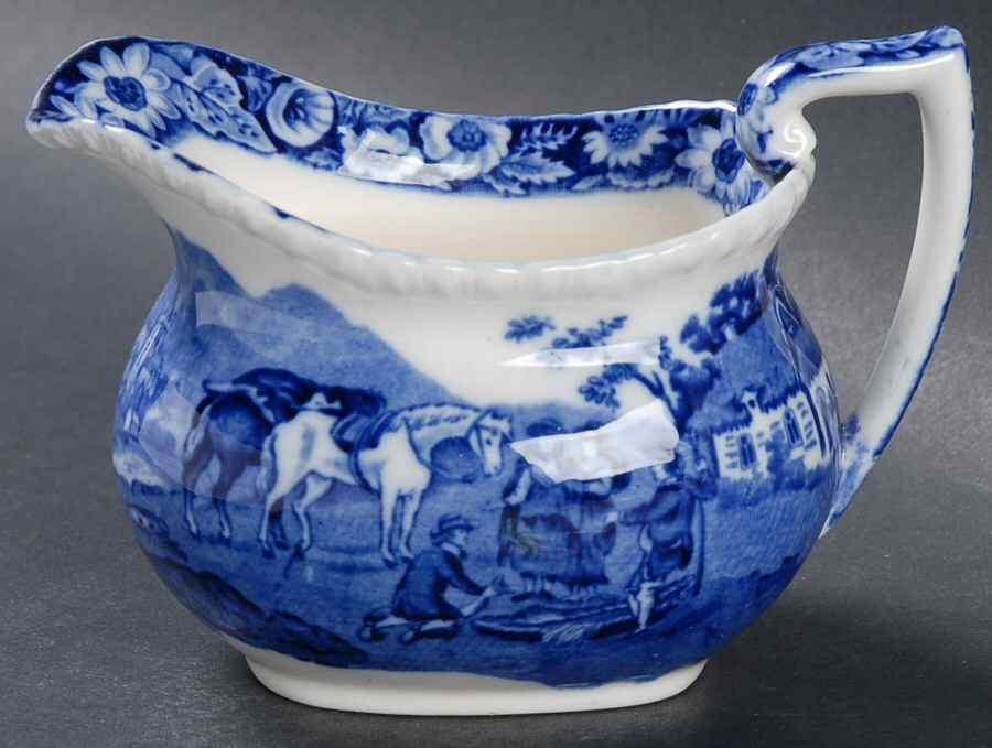 Native Blue Creamer by Royal Cauldon-1