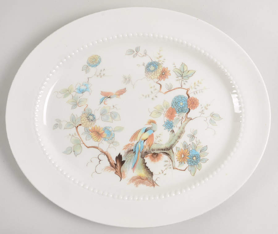 Paradise 12" Oval Serving Platter by Royal Cauldon-1