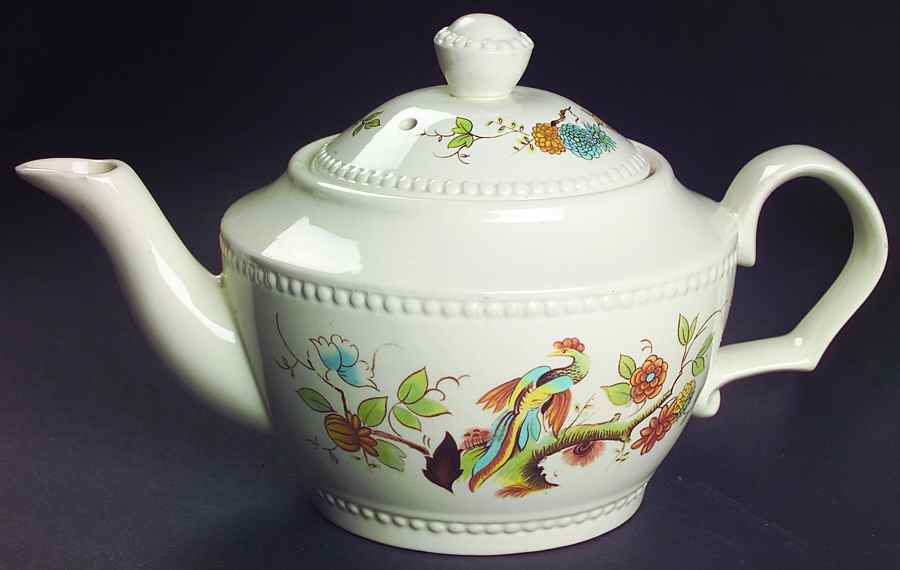 Paradise Teapot & Lid by Royal Cauldon-1