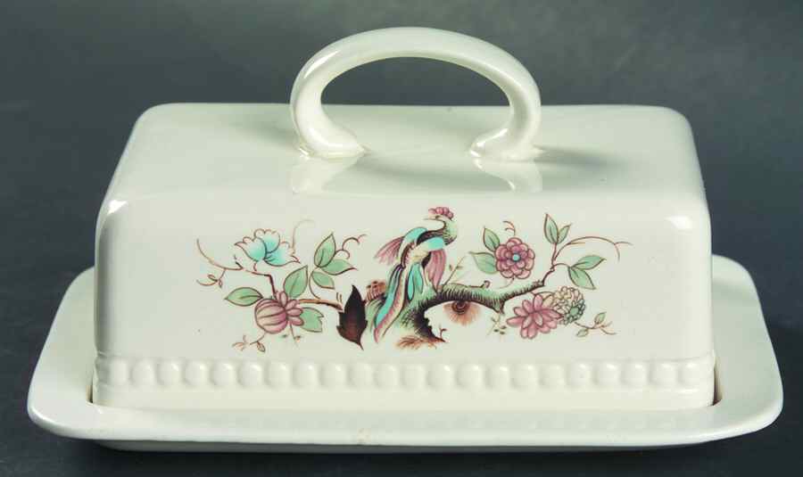 Paradise Square Covered Butter by Royal Cauldon-1