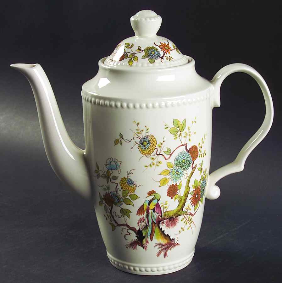Paradise Coffee Pot & Lid by Royal Cauldon-1