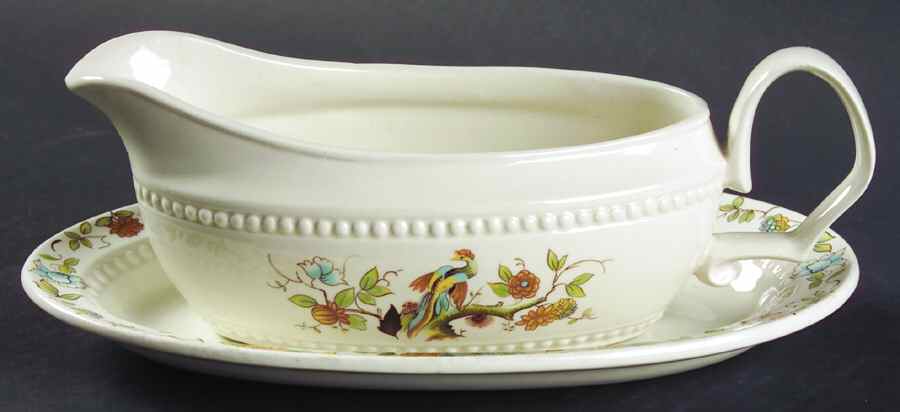 Paradise Gravy Boat & Underplate by Royal Cauldon-1