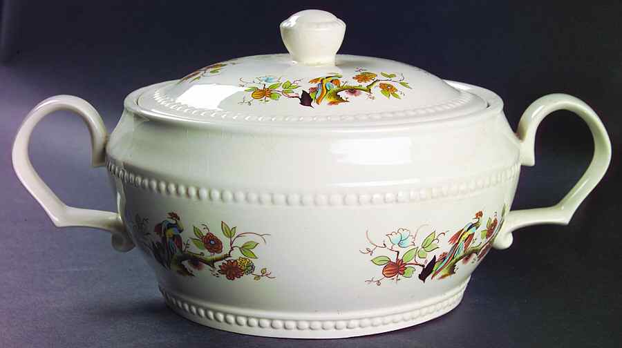 Paradise Round Covered Vegetable by Royal Cauldon-1