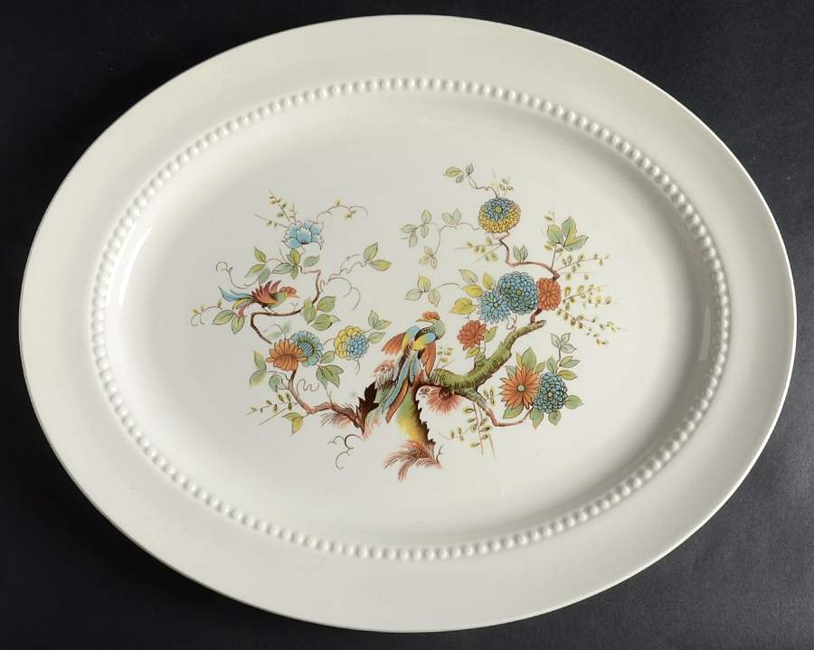 Paradise 14" Oval Serving Platter by Royal Cauldon-1