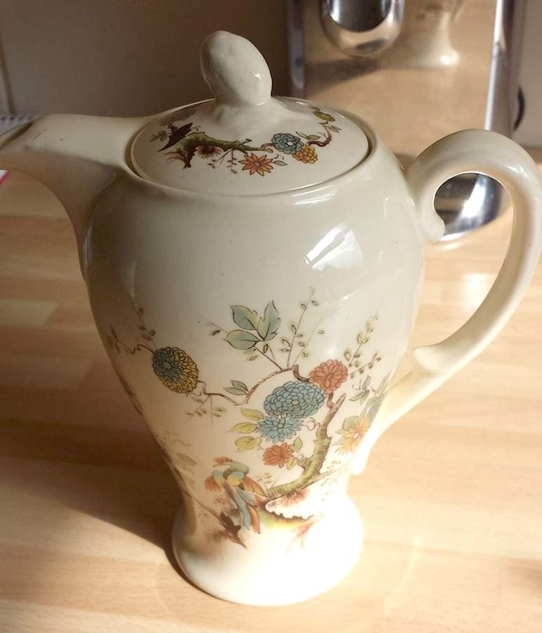 Paradise Hot Water Jug & Lid by Royal Cauldon-1