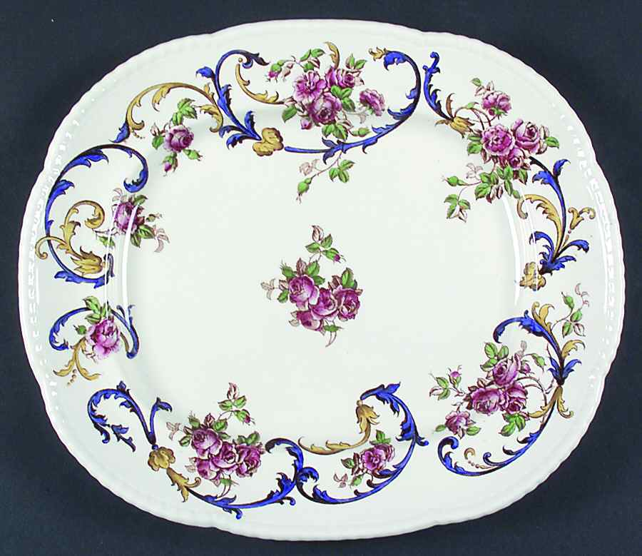 Premier Rose 13" Oval Serving Platter by Royal Cauldon-1
