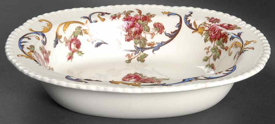 Premier Rose 8" Oval Vegetable Bowl by Royal Cauldon-1
