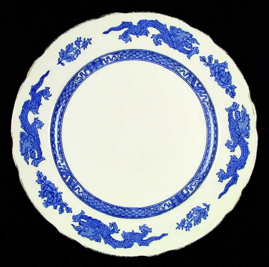 Dragon (Gold Trim) Dinner Plate by Royal Cauldon-1