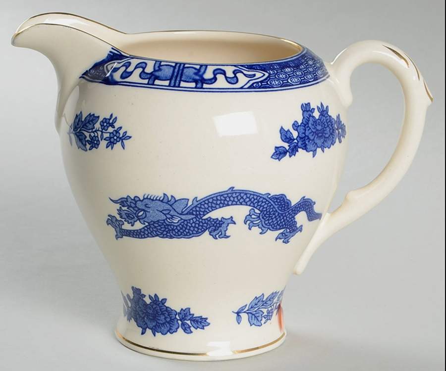 Dragon (Gold Trim) 12 Oz Pitcher by Royal Cauldon-1