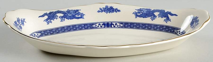 Dragon (Gold Trim) Relish by Royal Cauldon-1