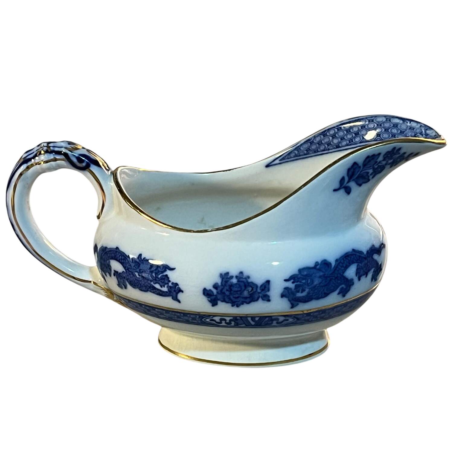 Dragon (Smooth) Gravy Boat by Royal Cauldon-1