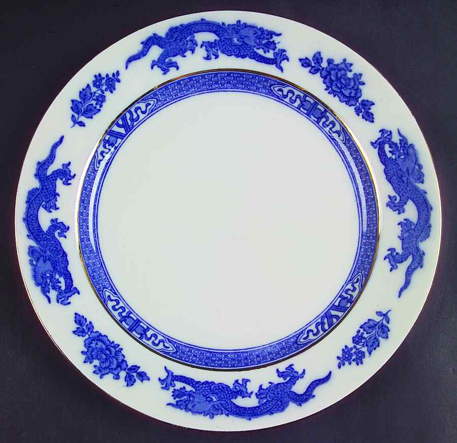 Dragon (Smooth) Luncheon Plate by Royal Cauldon-1