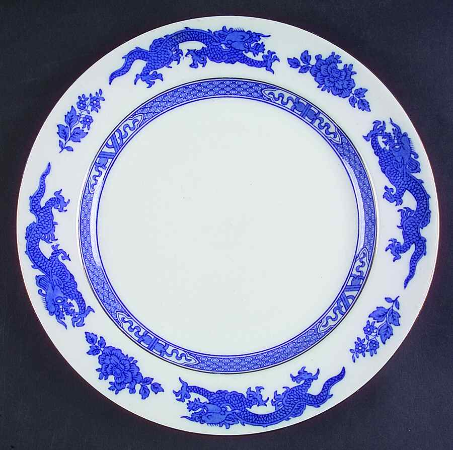 Dragon (Smooth) Dinner Plate by Royal Cauldon-1