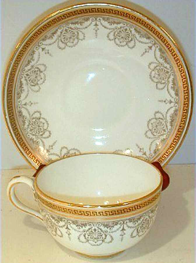 ROC7 Flat Cup & Saucer Set by Royal Cauldon-1