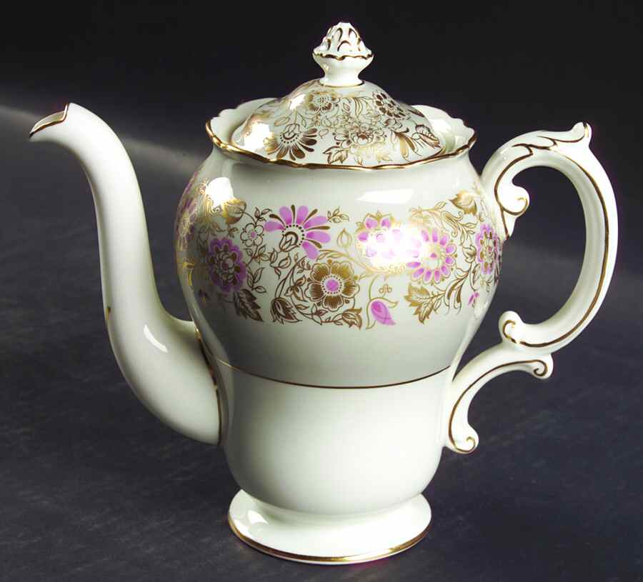 Romney Gray Mini Coffee Pot & Lid by Royal Cauldon-1