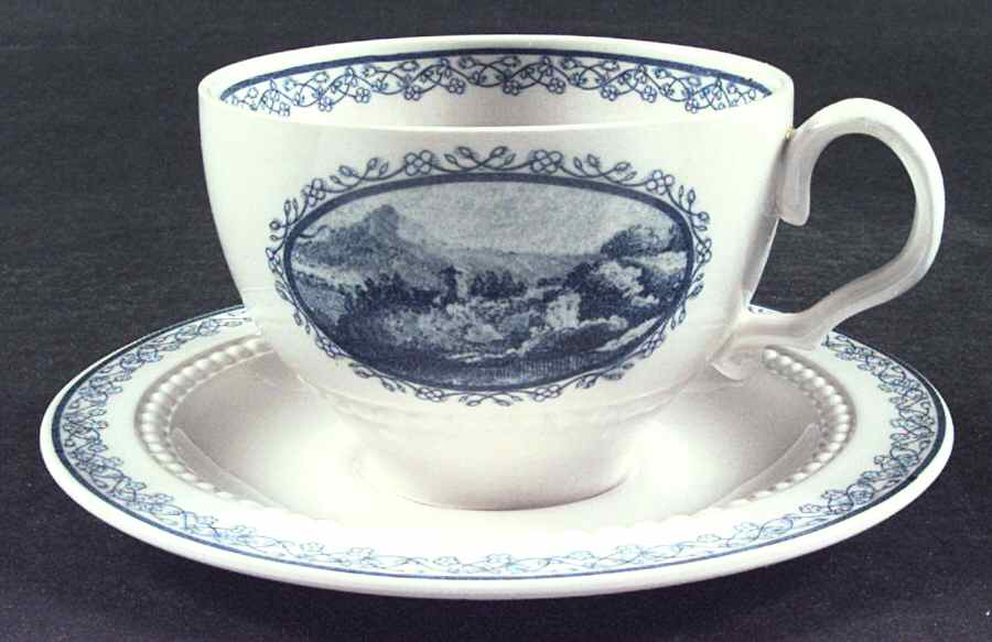 Scenario Flat Cup & Saucer Set by Royal Cauldon-1