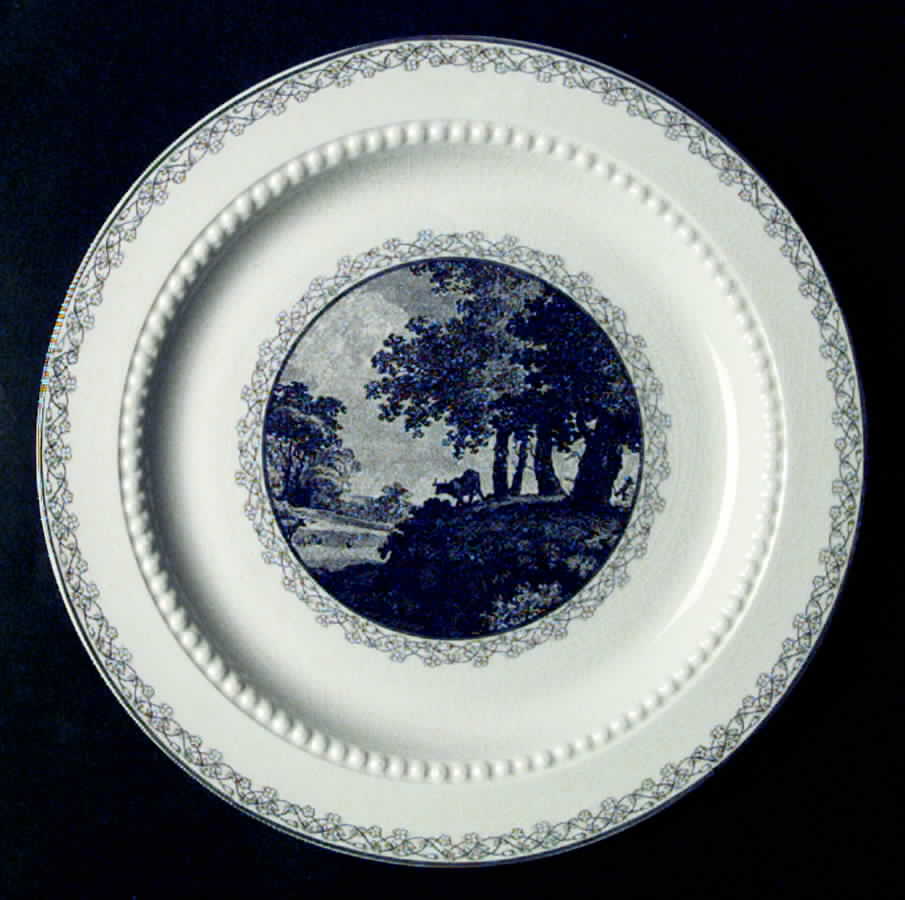 Scenario Black Salad Plate by Royal Cauldon-1