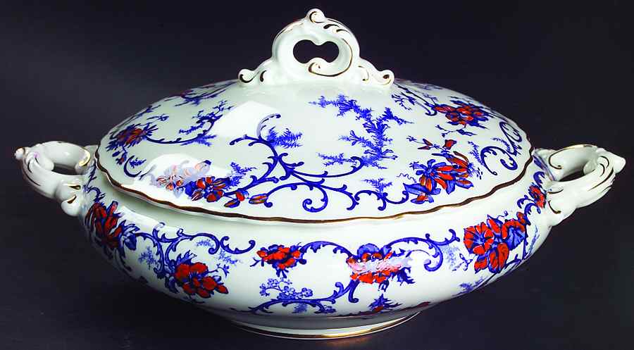Shangri La Round Covered Vegetable by Royal Cauldon-1