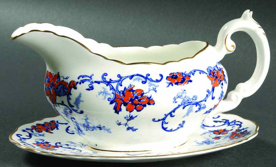 Shangri La Gravy Boat & Underplate by Royal Cauldon-1