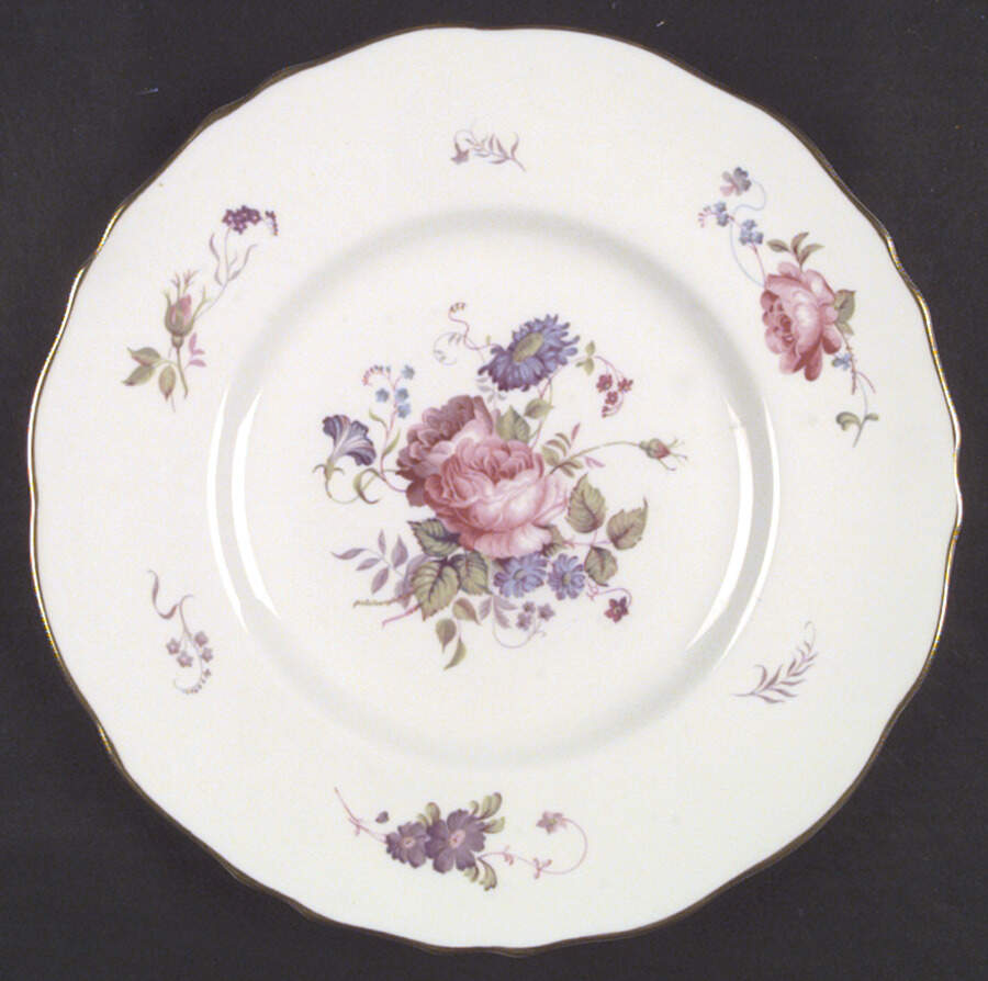 Shrewsbury (Gold Trim) Dinner Plate by Royal Cauldon-1