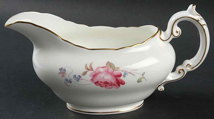 Shrewsbury (Gold Trim) Gravy Boat by Royal Cauldon-1